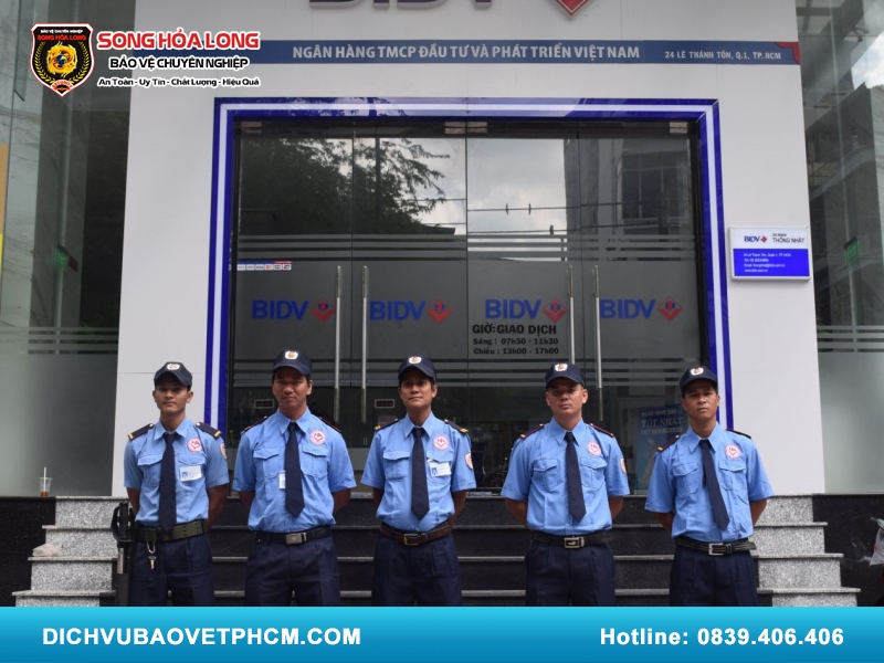 Lương bảo vệ ngân hàng BIDV